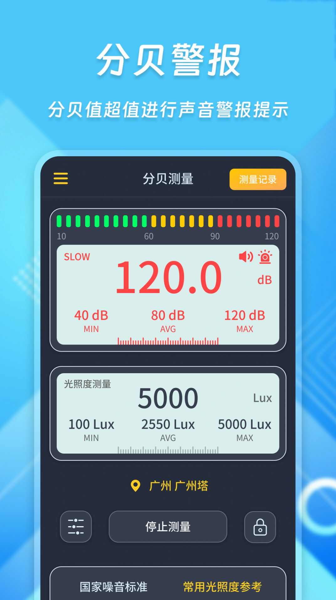 超级智能分贝仪app最新版 v230813.1截图