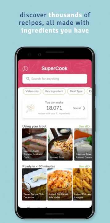 SuperCook食谱app官方下载图1: